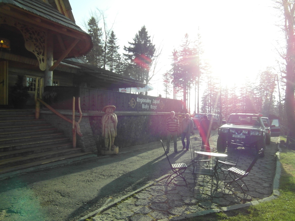 Oběd na Bílém Kříži 935 m. n. m.