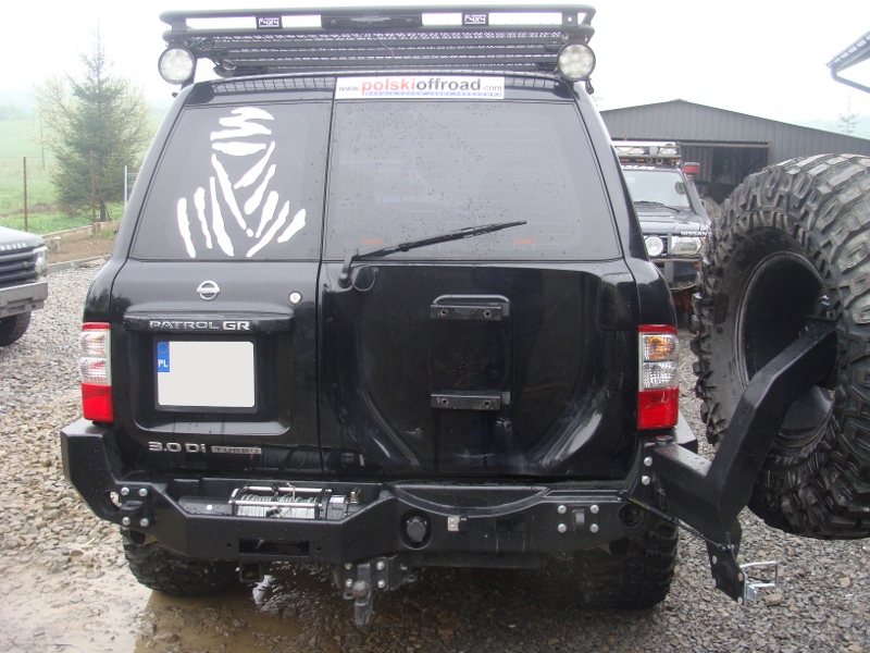 Zadní nárazník Nissan Patrol GR Y61 GU4 s lůžkem pod naviják