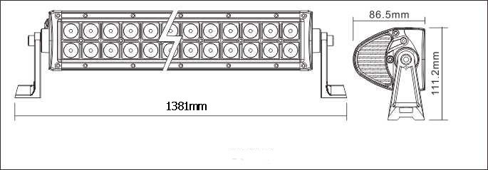 300W LED Combo lišta