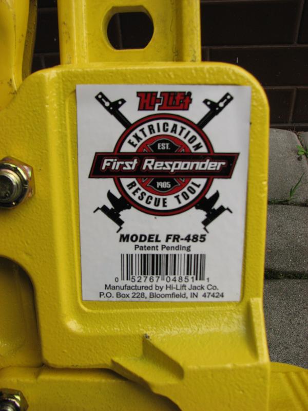 FR - 485 Hi-Lift Responder Jack