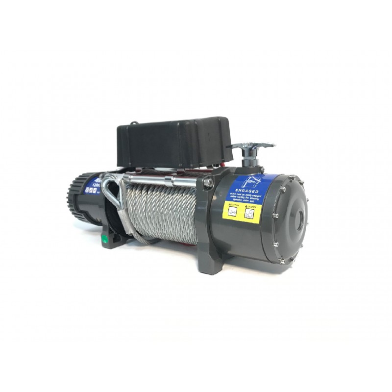 Naviják Husarwinch BST 12000, 24V, ocelové lano