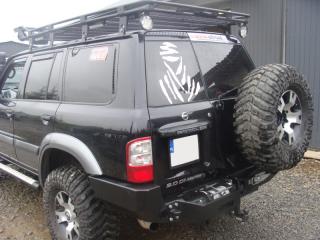 Zadní nárazník Nissan Patrol GR Y61 GU4 s lůžkem pod naviják