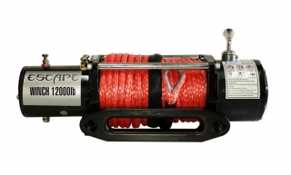 Naviják ESCAPE 12000 lbs (5443 kg) 12V se syntetickým lanem