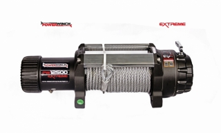 Elektrický naviják Powerwinch Extreme 12500 lbs 12V s ocelovým lanem